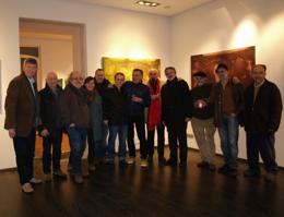 Inauguración de la exposición de pinturas de Jesús Otero-Yglesias en la Galería La Catedral, en Lugo
